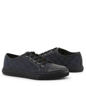 Gently Used Black Gucci GG Canvas Low Sneakers